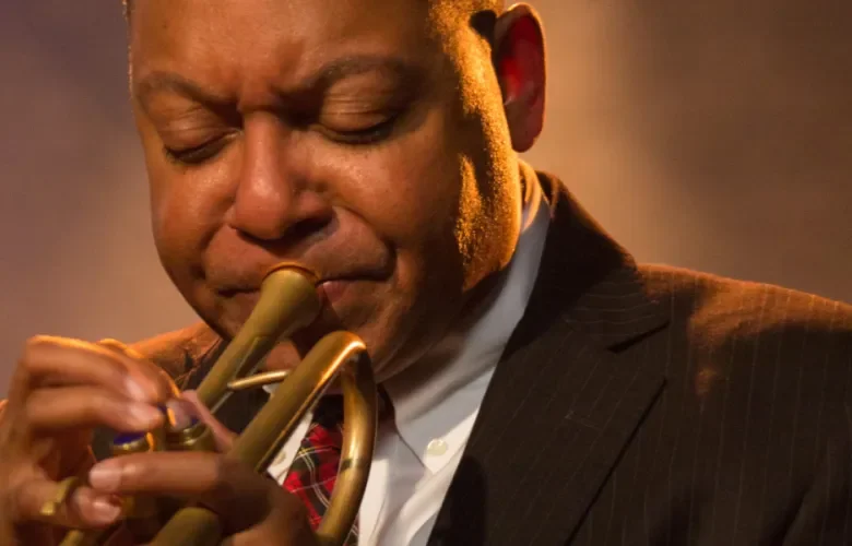 Wynton Marsalis playing the trumpet