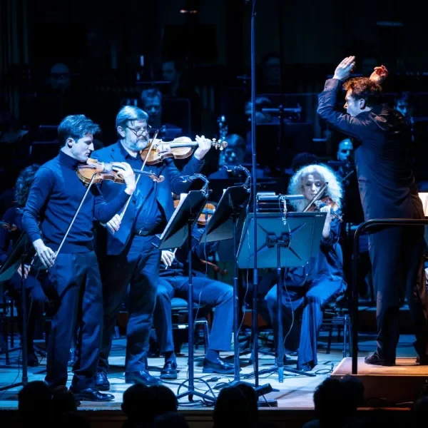Lorenzo Gatto performing with Belgian National Orchestra