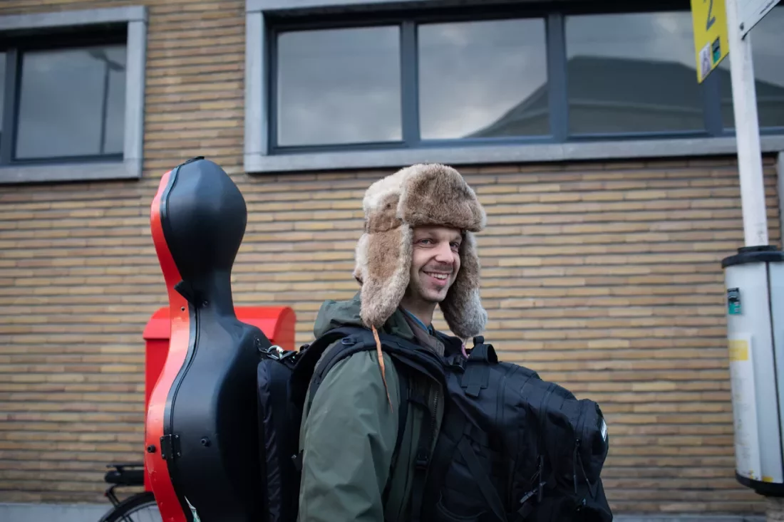 Benjamin Glorieux vertrekt voettocht 